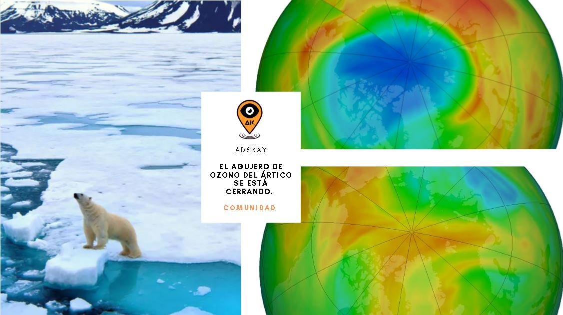 El agujero de Ozono del Ártico se está cerrando